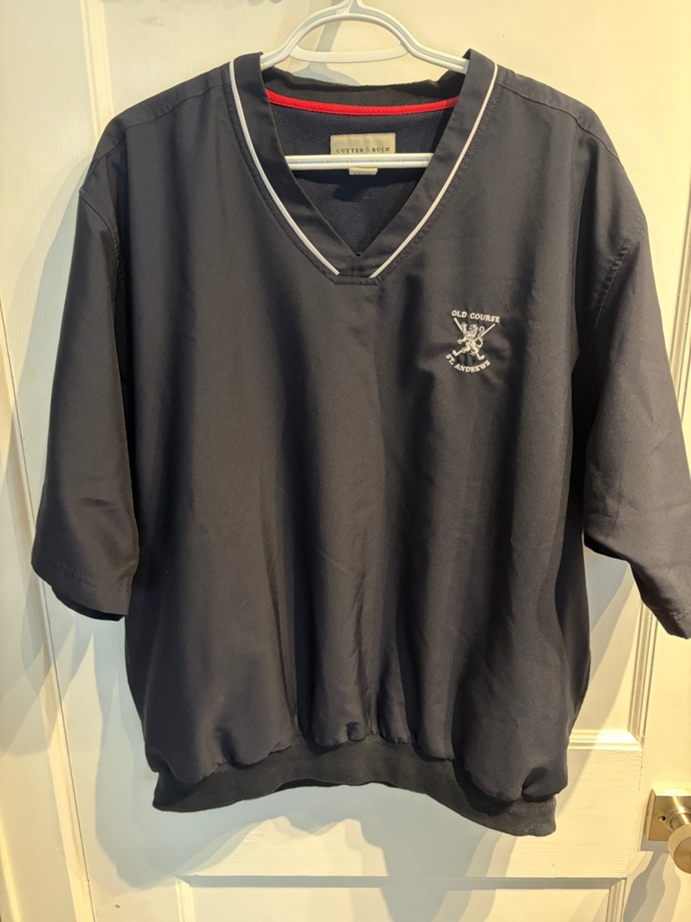 VINTAGE Cutter & Buck OLD COURSE ST. Andrew’s Short-Sleeve V-Neck Golf Pullover